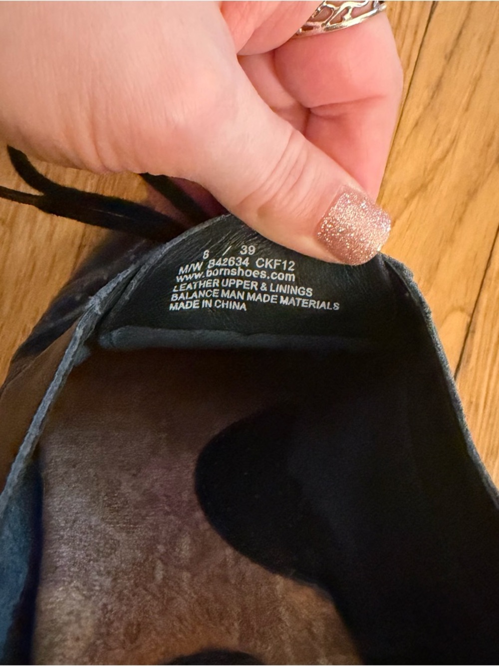 Born Navy Patent Wingtip Oxfords - Picture 7 of 10